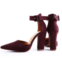 Ankle Strap Pointed Toe High Heels Fashion Shoes - Thumbnail 2
