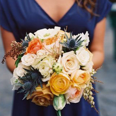 V neck hi low bridesmaid dresses for wedding party - Thumbnail 4