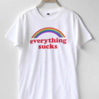 Free Shipping-"EVERYTHING SUCKS" TEE - Thumbnail 1