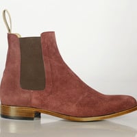 Men Pink Chelsea Boots, Men Ankle Boot, Men Dress Boots - Thumbnail 2