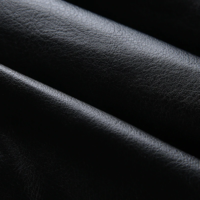 PU Leather Black Pleated Skirt - Thumbnail 3