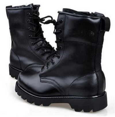 New Men Black Military Boots, Men Combat Boot, Men Lace Up Boot, Mens