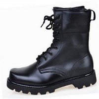 New Men Black Military Boots, Men Combat Boot, Men Lace Up Boot, Mens - Thumbnail 2