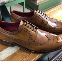 Handmade Men's Tan Ankle Lace up Leather Shoes, Bespoke Stylish Formal Boots - Thumbnail 4