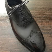 New Customize Black Oxfords Wingtip Brogue Leather Handmade Formal Shoes - Thumbnail 1