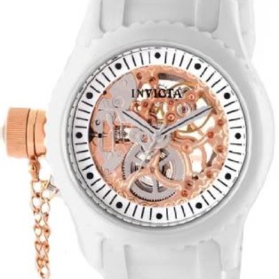 Invicta 1827 diver white russian skeleton watch