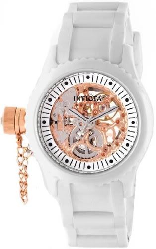 Invicta 1827 diver white russian skeleton watch