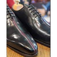 Handmade Mens Two Tone Oxfords Leather Dress Shoes, Leather Shoes for Men - Thumbnail 2