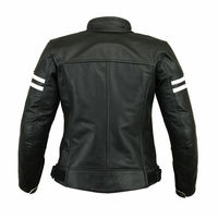 Womens/Ladies Motorcycle Waterproof Genuine Leather Jacket Motorbike CE Armours - Thumbnail 1