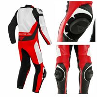 Motorcycle Racing Biker 100% Cowhide Leather Suit Custom Made - Thumbnail 1