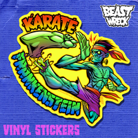 KARATE FRANKENSTEIN Sticker - Thumbnail 2
