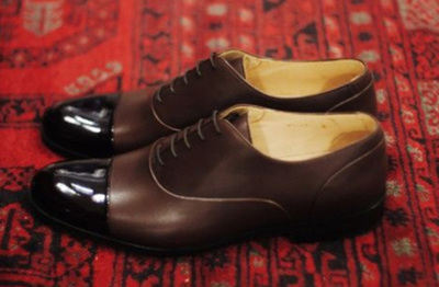 Decent Trendy Black Brown Captoe Handmade Original Leather Formal Lace Up Shoes