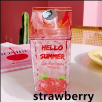 Kawaii Straw Fashion Ice Fruit Water Bottle - Thumbnail 3