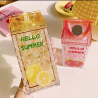 Kawaii Straw Fashion Ice Fruit Water Bottle - Thumbnail 5