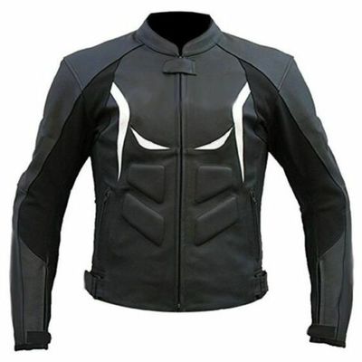 Leather 100% cowhide custom motorbike jacket protector inside