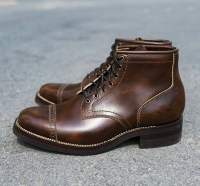 New Bespoke Handmade Fashionable Elegant Brown Lace Up Ankle High Leather Boots