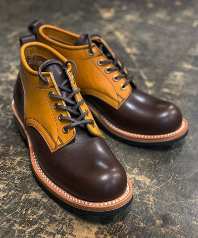 Bespoke Elegant Brown yellow Ankle High Leather Boots for Men