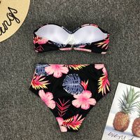 Sexy High Waist Bikini Split Swimsuit Set - Thumbnail 3