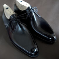 New Black Chukka Handmade Leather Formal Mens Shoes - Thumbnail 1