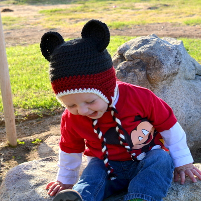 Toddler mickey beanie
