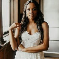Simple A Line Sweetheart Tulle Lace Wedding Dresses - Thumbnail 2