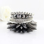 5pcs Spikes and Rivets Punk Bracelet Collection - Thumbnail 1