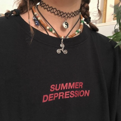 Free shipping-"summer depression" tee - Thumbnail 4
