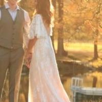 Romantic Lace Mermaid Wedding Dress,Wedding Gown 2017,Lace Mermaid Bridal Gown,553 - Thumbnail 1