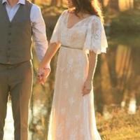 Romantic Lace Mermaid Wedding Dress,Wedding Gown 2017,Lace Mermaid Bridal Gown,553 - Thumbnail 2