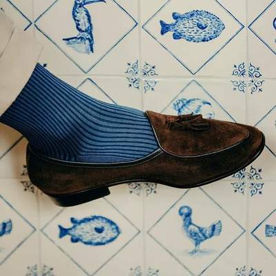 Men's handmade best brown tassel loafers dress custom made formal shoes