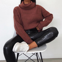 Faux Leather High Waist Pant - Thumbnail 2
