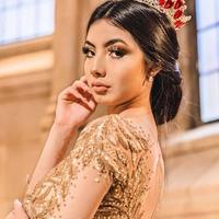 Gold Lace Beaded Crystals Quinceanera Prom Dresses 2020 Sheer Neck Long Sleeves Tulle Evening Party Sweet 16 Dress,564 - Thumbnail 2