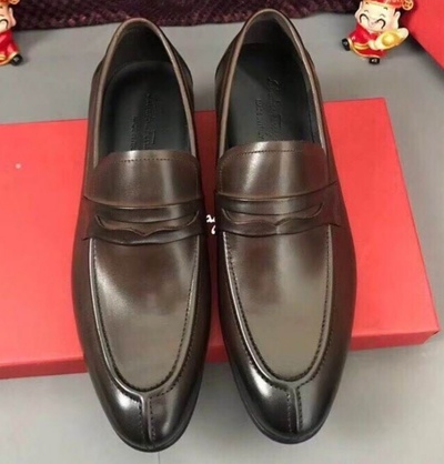 Handmade Mens Chocolaty Penny Loafers Moccasin Leather Formal Shoes