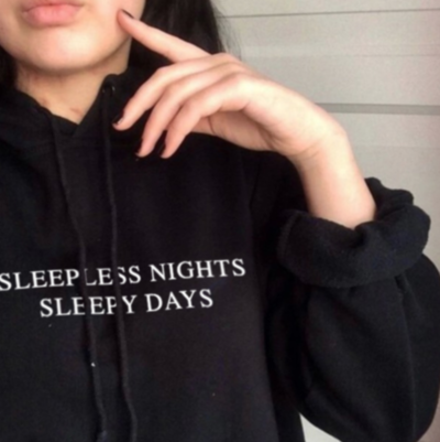 Free Shipping-"SLEEPLESS NIGHTS DAYS" HOODIE