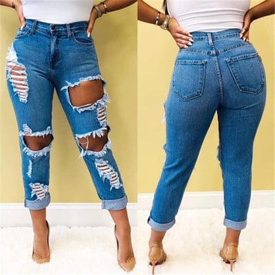 Women ripped jeans
