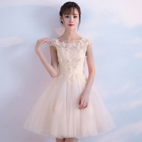 Cute tulle lace short prom dress hoco dress - Thumbnail 4