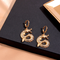 Free Shipping-CHINESE DRAGON EARRINGS - Thumbnail 4