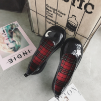 Stars and Moon Lolita Kawaii High Heels Fashion Shoes in Black and White - Thumbnail 4