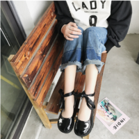 Stars and Moon Lolita Kawaii High Heels Fashion Shoes in Black and White - Thumbnail 8