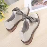 Cute Casual PU Leather Fashion Shoes with Bow - Thumbnail 3