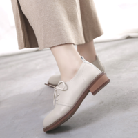 Classy Lace up Women's Oxford Shoes - Thumbnail 1