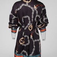 Casual Sexy Printed Long Sleeve Dress - Thumbnail 5