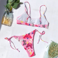 Fashion Butterfly Print Split Bikini Swimsuit - Thumbnail 2