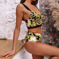 Sexy Lace Bikini Swimsuit Set - Thumbnail 2