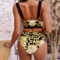 Sexy Lace Bikini Swimsuit Set - Thumbnail 4