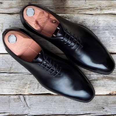 New syle men handmade fashion black office leather dress formal shoes