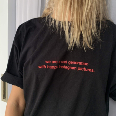 Free shipping-"we are a sad generation.."tee - Thumbnail 5