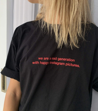 Free Shipping-"WE ARE A SAD GENERATION.."TEE
