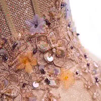 Pink tulle sequins long prom dress formal dress - Thumbnail 3