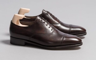 Handmade Brown Leather Oxfords Shoes, Best custom Leather Shoes For Men